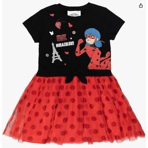 NEW Miraculous Ladybug Rena Rouge Girls Tulle Dress 6 (1413)